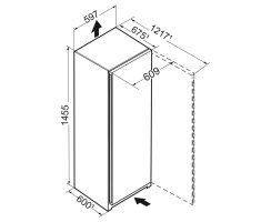 Liebherr Standgefrierschrank, FNc 4625 Plus, mit NoFrost, 59,7 x 145,5 cm, 199 l, EEK: C
