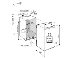 Liebherr Kühlschrank, IRd 4000 Pure, integrierbar, Nische 102,4 - 104 / 56 - 57 / 55,0 cm, 166 l, EEK: D