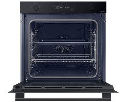 Samsung Einbaubackofen NV7B41307AK/U1, 60 cm, 76 l, A+*, Pyrolyse, Schwarzes Glas, Serie 4