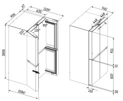Liebherr French-Door-Kühl-Gefrierkombination, MBbsdi 9028 Plus mit BioFresh und NoFrost, 545 l, EEK: D
