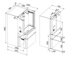 Liebherr French-Door-Kühl-Gefrierkombination, MBsddi 9528 Plus mit BioFresh und NoFrost, 538 l, EEK: D