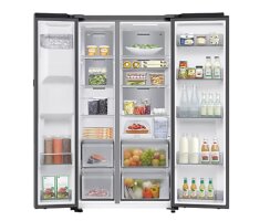Samsung Side-by-Side mit AI Home und Wassertank, 621 l, Edelstahl, EEK:D, RS90F65EDTEF