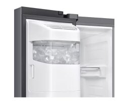 Samsung Side-by-Side mit Metal Cooling und Festwasseranschluss, 634 l, Edelstahl, EEK:C, RS70F66KCTEF