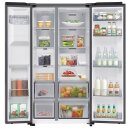 Samsung Side-by-Side mit Metal Cooling und Festwasseranschluss, 634 l, Edelstahl, EEK:C, RS70F66KCTEF