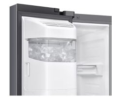 Samsung Side-by-Side mit View Inside und Wassertank, 614 l, Edelstahl, EEK:E, RS90F67BETEF