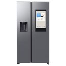 Samsung Side-by-Side mit View Inside und Wassertank, 614 l, Edelstahl, EEK:E, RS90F67BETEF