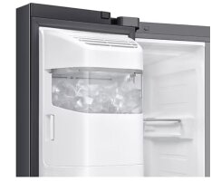 Samsung Side-by-Side mit autom. Türöffnung und Festwasseranschluss, 640 l, EEK:E, RS80F64KEFEF