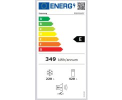 Samsung Side-by-Side mit autom. Türöffnung und Festwasseranschluss, 640 l, EEK:E, RS80F64KEFEF