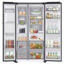 Samsung Side-by-Side mit autom. Türöffnung und Festwasseranschluss, 640 l, EEK:E, RS80F64KEFEF