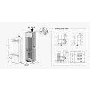 Samsung Einbau Kühl-/Gefrierkombination, 177/54 cm, 264 l, mit Metal Cooling, Twin Cooling Plus und AI Energy Mode, weiß, EEK: E, BRB80F2GCEF0EF