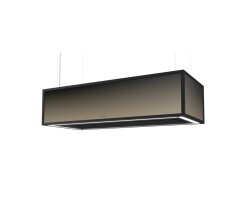 berbel Deckenlifthaube Skyline Frame BIH 140 SKF permalyt 1050583 aus schwarzem Glas mit Regal inkl. 7-Jahre Garantie