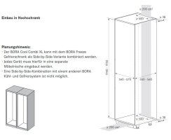 BORA C194KGS2 Cool Kühl-Gefrierkombination 275 Liter, 194 cm, Ausstattung "Best" **Sofort verfügbar**