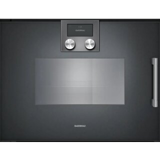 GAGGENAU Dampfgarofen Serie 200 - BSP221101 - 60 x 45 cm - Türanschlag: links - Anthrazit  --> sofort verfügbar