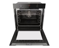 Häfele Pyrolyse-Einbaubackofen Assedo BP55ABi6a, All Black Design, Garraumvolumen: 77 Liter, 535.62.610