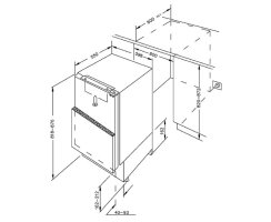 Häfele Unterbau-Vollraum-Kühlschrank Assedo...