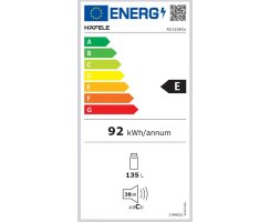 Häfele Unterbau-Vollraum-Kühlschrank Assedo RU12S82a, Nutzinhalt: 135 Liter, 535.12.580