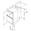 Häfele Unterbau-Kühlschrank mit Gefrierfach Assedo RUF12S82a, Kühlen: 95 Liter, Gefrieren: 16 l, 535.12.590