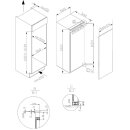 Häfele Einbau-Kühlschrank mit Gefrierfach Assedo RIF13S122ea, Höhe 122 cm, Breite 54 cm, Nutzinhalt total 179 l, 535.12.540