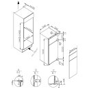 Häfele Einbau-Kühl-Gefrierkombination Assedo RIT12D145a, Höhe 145 cm, Breite 54 cm, Nutzinhalt total 220 l, 535.12.530