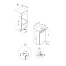 Häfele Einbau-Vollraum-Kühlschrank Assedo RI12S88a, Höhe 88 cm, Breite 54 cm, Nutzinhalt 135 l, 535.12.560