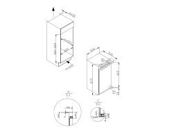 Häfele Einbau-Kühlschrank mit Gefrierfach...