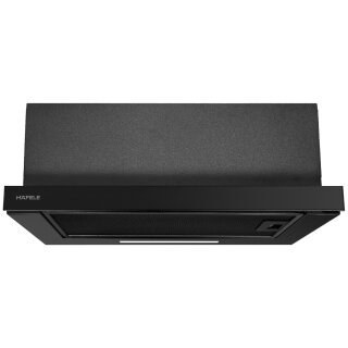 Häfele Assedo HTE12BLc6a, Flachschirmhaube, Breite 60 cm, Schwarz, 535.62.901