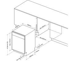 Häfele Einbau-Geschirrspüler Assedo DIS13S6a, für Korpusbreite: 600 mm, 535.22.531
