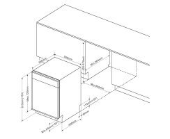 Häfele Einbau-Geschirrspüler Assedo DIS56ScL6a, für Korpusbreite: 600 mm, BLDC, 535.22.521
