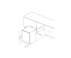 Häfele Einbau-Geschirrspüler Assedo DIX57FcL6a, für Korpusbreite: 600 mm, XXL Bauhöhe, BLDC Motor, 535.22.511