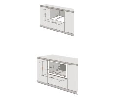 Häfele Einbau-Geschirrspüler Assedo DIM12D6a, für Korpusbreite: 600 mm, lichte Korpushöhe: 458 mm, 535.22.551