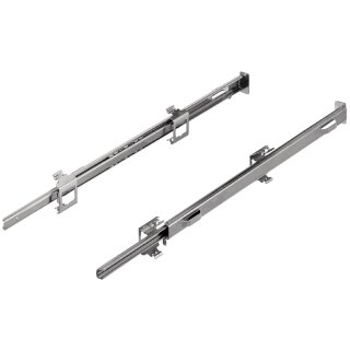 Häfele Teleskop-Auszugsschienen-Paar (L/R) Assedo ACBTS65, schwarz, 535.62.990