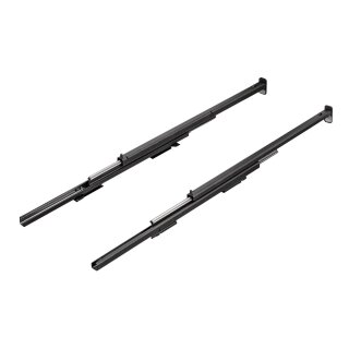 Häfele Pyrolysefähiges Auszugsschienen-Paar (L/R) Assedo ACBTS77P, schwarz, 535.62.991