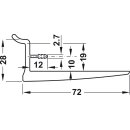 Häfele Bodenträger, für Holzboden, für Wandsystem Labos, 814.21.320
