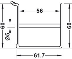 Häfele Gewürzregal, für Wandsystem Labos 814.22.390