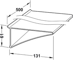 Häfele Tablar, für Wandsystem Labos, 814.21.353