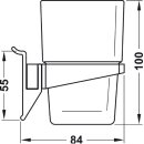 Häfele Glas, für Glashalter, für Wandsystem, Labos, 814.21.966