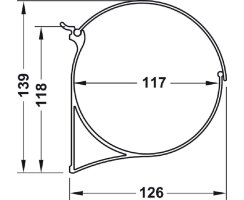 Häfele Papierrollenhalter, für Wandsystem Labos, 814.21.940