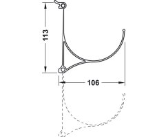 Häfele Flaschenhalter, für Wandsystem Labos, 814.21.341