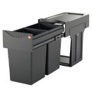 Doppel-Abfallsammler, 2 x 15 Liter, Hailo Tandem, 502.70.252