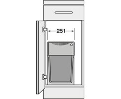 Doppel-Abfallsammler, 2 x 15 Liter, Hailo Tandem, 502.70.452