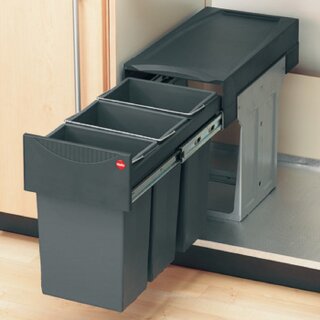 Abfallsammler, 1 x 15 und 2 x 7 Liter, Hailo Terzett, 502.70.253