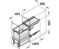 Abfallsammler, Hailo Cargo Synchro, 502.58.501