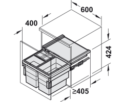 Abfallsammler, Hailo Cargo Synchro, 502.58.507