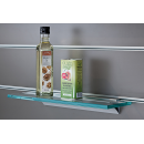 Häfele Glastablar, ESG-Glas 10 mm, für Wandsystem Labos, 814.21.917