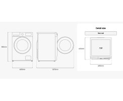 Samsung Waschmaschine WW5000C, mit EcoBubble™, 9 kg, EEK: A (-10%), WW9ECGC04AAEEG