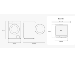 Samsung Waschmaschine WW5100D mit SuperSpeed 39, AI Ecobubble, EEK: A (-10%), WW90DG5G34AEEG