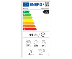 Samsung Waschmaschine WW5100D mit SuperSpeed 39, AI Ecobubble, EEK: A (-10%), WW90DG5G34AEEG