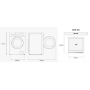 Samsung Waschmaschine WW3000FM mit Hygiene-Dampfprogramm, EEK: A, WW90FG3M05TWEG