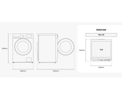 Samsung Waschtrockner WD5100D SLIM, mit AI Ecobubble, 9+5 kg, EEK: E/A (-10%), weiß, WD90DG5G34BEEG