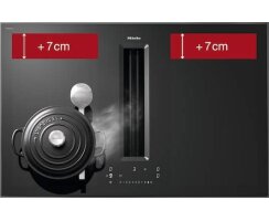 Miele Kochfeld mit Wrasenabzug KMDA 7876 -1 FL *5 Jahre Garantie* - MattFinish - rahmenlos "NEUE GENERATION"